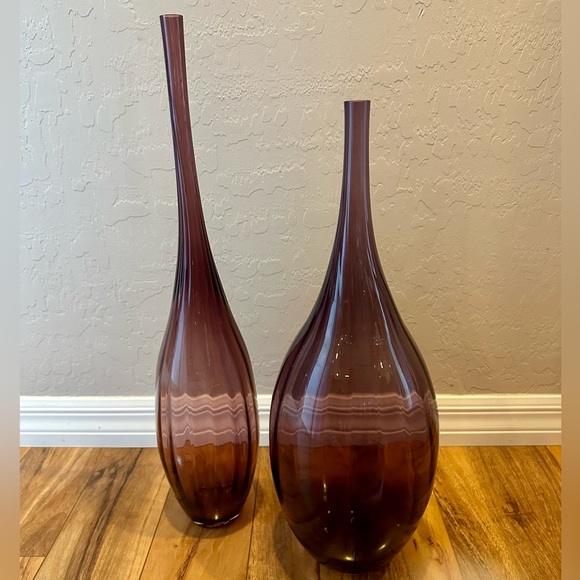 Purple Decorative Vases - Picture 2 of 3